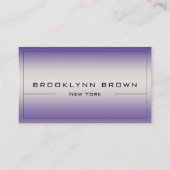 QR Code Stijlvolle Donker Paarse Kleurengradiënt C Visitekaartje (Voorkant)