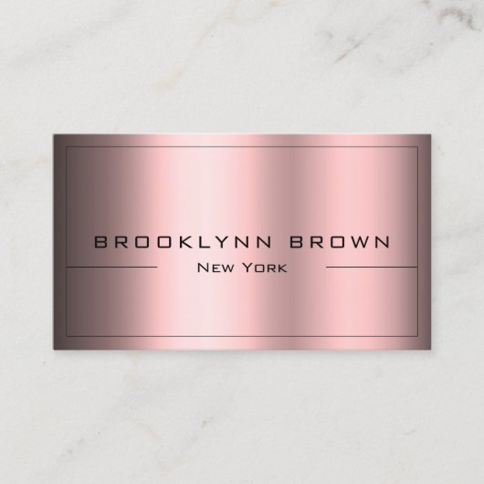 QR Code Stijlvolle Donkerrode Kleurengradiënt Clas Visitekaartje (Voorkant)