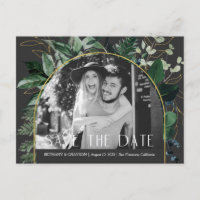 QR-code, Stijlvolle Moderne Botanische foto datum 