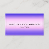 QR Code Stijlvolle Roze Paarse Kleurengradiënt Cla Visitekaartje (Voorkant)