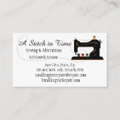 QR Code Stitch in Time Naaiwerk Wijzigingen Repara Visitekaartje (Voorkant)