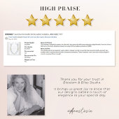  QR Code Stoffig Blauw Tuin Monogram Bruiloft Kaart