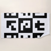 qr-code strandlaken (Voorkant)