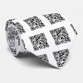 QR-code - stropdas (Opgerold)