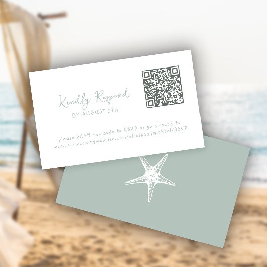 QR code summer coastal beach website RSVP Informatiekaartje