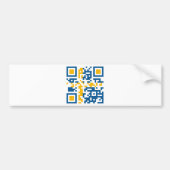 QR-code-Sverige Bumpersticker (Voorkant)
