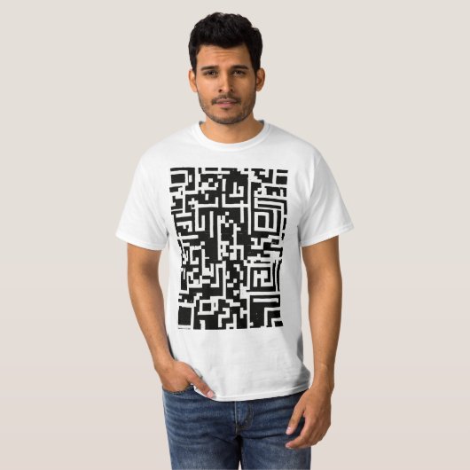 Qr-code T-shirt (Voorkant volledig)