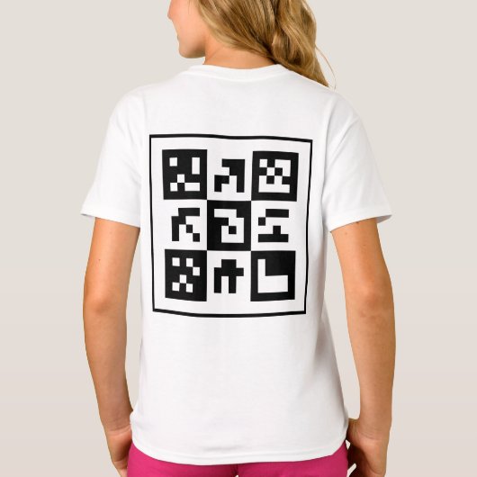 qr-code t-shirt (Achterkant)