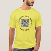 QR-code T-Shirt aangepaste tekst Uw speciale cadea (Voorkant)