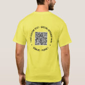 QR-code T-Shirt aangepaste tekst Uw speciale cadea (Achterkant)