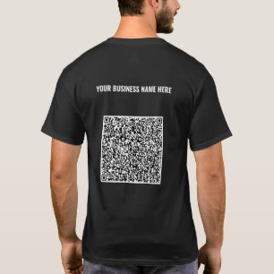 QR Code T-Shirt met de Tekst van de douanenaam