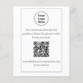 QR-code tafelblad display Flyer (Voorkant)