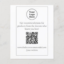 QR-code tafelblad display Flyer