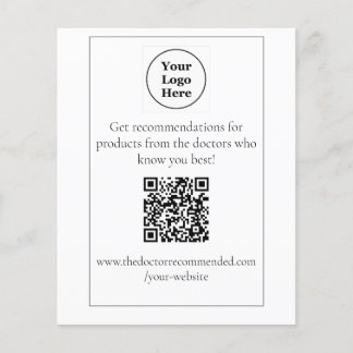 QR-code tafelblad display Flyer