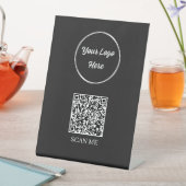 QR Code Tafelblad Teken Reclamebord Met Voetstuk (Insitu)