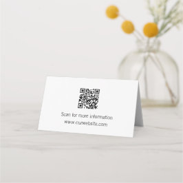 QR-code Tafelbordteken Plaatskaartje