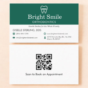 QR-code Tandarts & Orthodontische praktijk Beugel  Visitekaartje