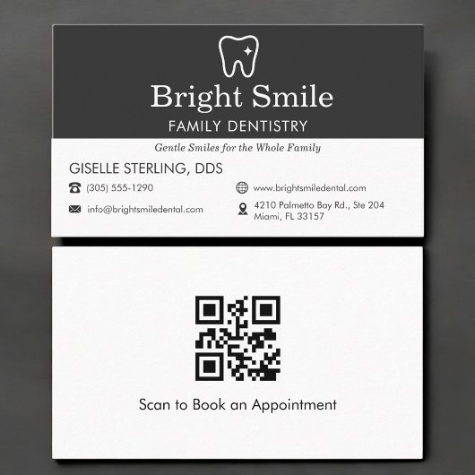 QR Code Tandarts Tandheelkunde Visitekaartje