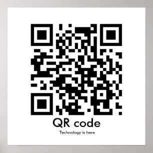 QR-code, Technologie is hier Poster