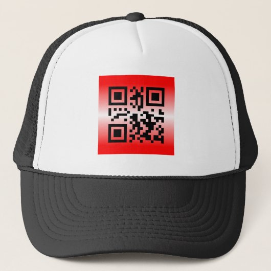 QR-code® tekst: IK DENK AAN JE Trucker Pet (Voorkant)