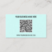 QR Code Tekst Info Kleur Professioneel Visitekaart Visitekaartje (Voorkant)