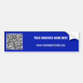 QR Code Tekst Promotionele Zakelijke Bumpersticker (Voorkant)