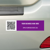 QR Code Tekst Zakelijke Promotie Bumpersticker (Op auto)