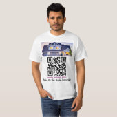 QR-code, tekstfoto of logo T-shirt (Voorkant volledig)