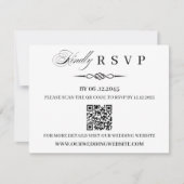  QR Code Template Celtic Knot Wedding RSVP Card Kaartje (Voorkant)
