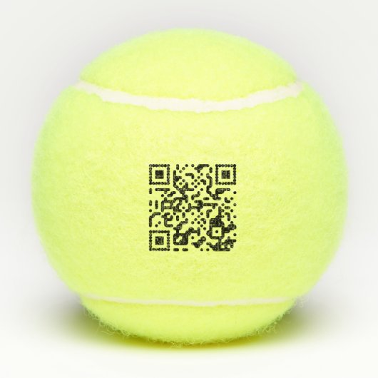 QR-code Tennisballen (Achterkant)