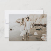 QR Code Terra Cotta Photo RSVP Card (Achterkant)