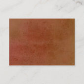 QR-code Terracotta Floral Wedding RSVP Informatiekaartje (Achterkant)