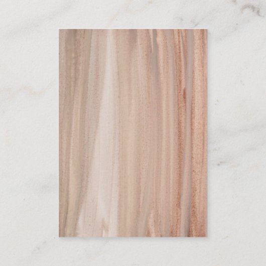 QR Code Terracotta Gouden Waterverf Bruiloft RSVP Informatiekaartje (Achterkant)