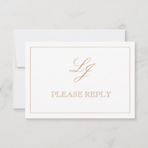 QR Code Terracotta Script Monogram Weddenschap RSV RSVP Kaartje
