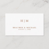 QR Code Terracotta Wedding Wedding Wedding RSVP En Informatiekaartje (Achterkant)