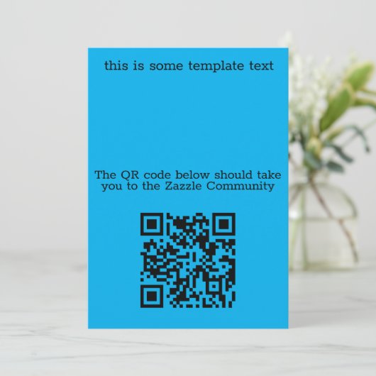 QR-code test Kaart (Staand voorkant)