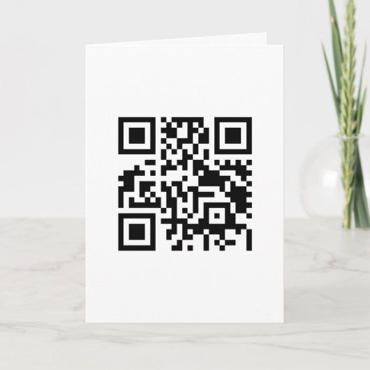 QR code test Kaart (Voorkant)