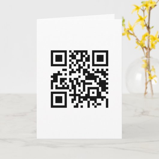 QR code test Kaart (Gele Bloem)