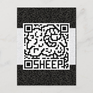 QR Code the Sheep Briefkaart