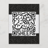 QR Code the Sheep Briefkaart (Voorkant)