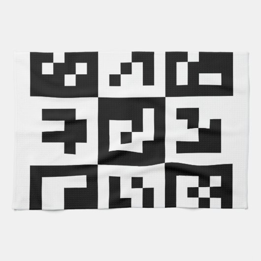 qr-code theedoek (Horizontaal)