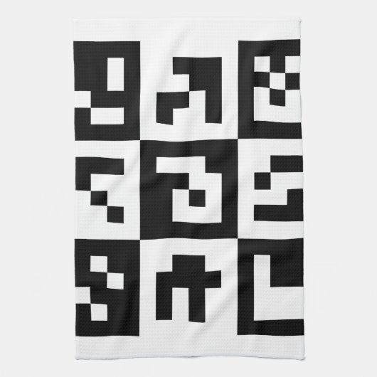 qr-code theedoek (Verticaal)
