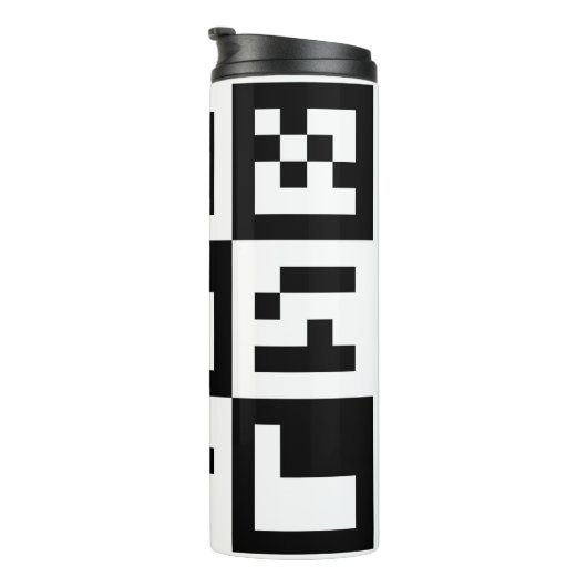 qr-code thermosbeker (Geroteerd rechts)