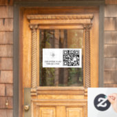 QR-code toegangscontrole Zakelijke raamfolie Raamsticker (Huis Deur)