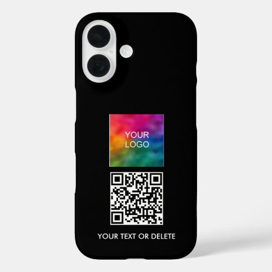 QR-code toevoegen Upload Logo Trending Eenvoudige Case-Mate iPhone Case (Achterkant)