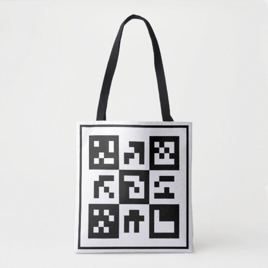 qr-code tote bag (Voorkant)