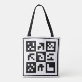 qr-code tote bag (Achterkant)