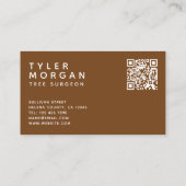 QR Code Tree Surgeon Visitekaartje (Achterkant)