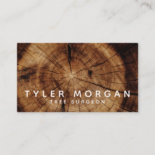 QR Code Tree Surgeon Visitekaartje (Voorkant)