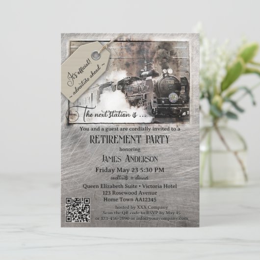 QR-code treinstel Kaart (Staand voorkant)